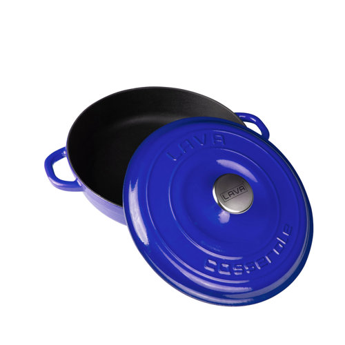 LAVA CAST IRON Lava Enameled Cast Iron Braiser 3.45 Qt. Round Heritage